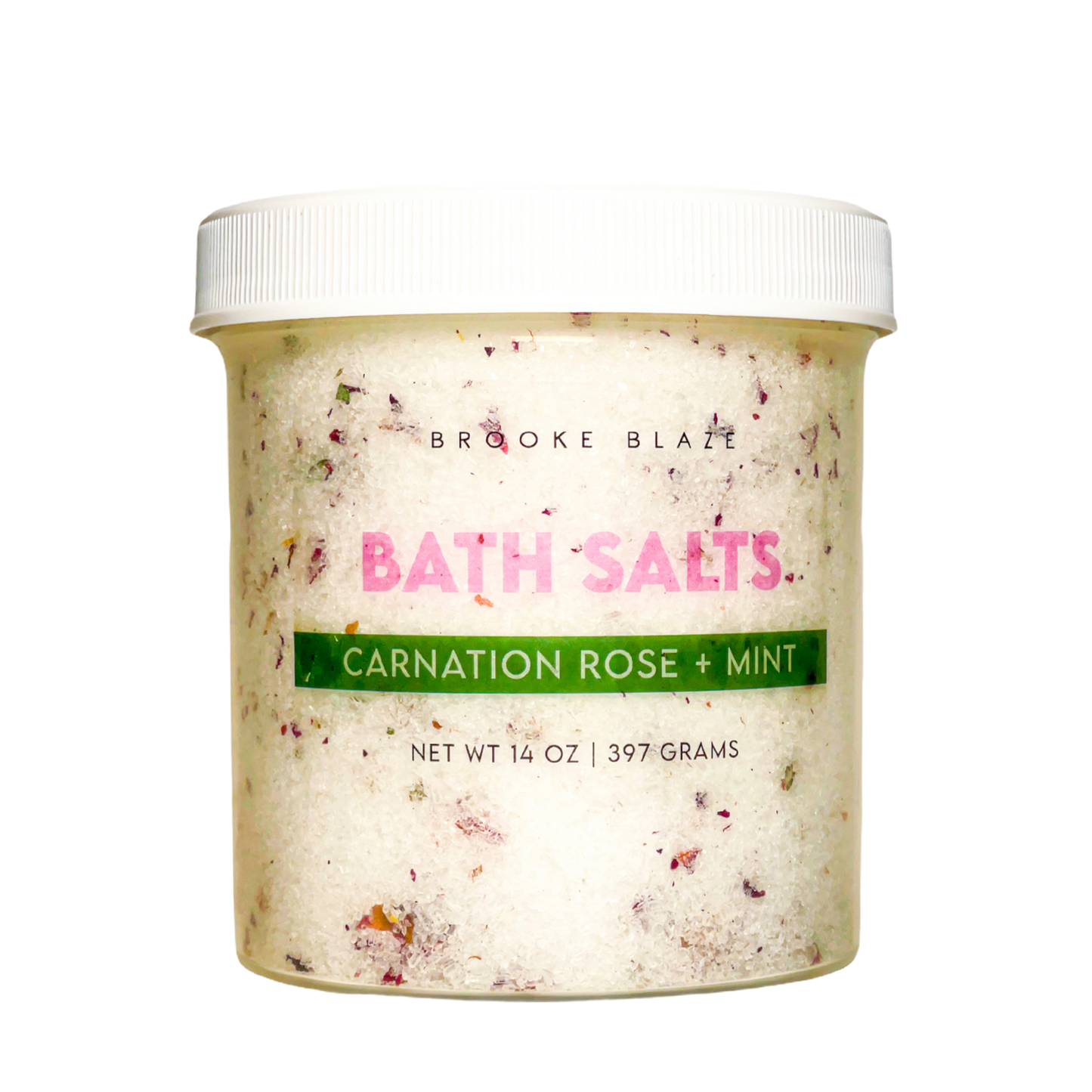 Bath Salts, Carnation Rose + Mint