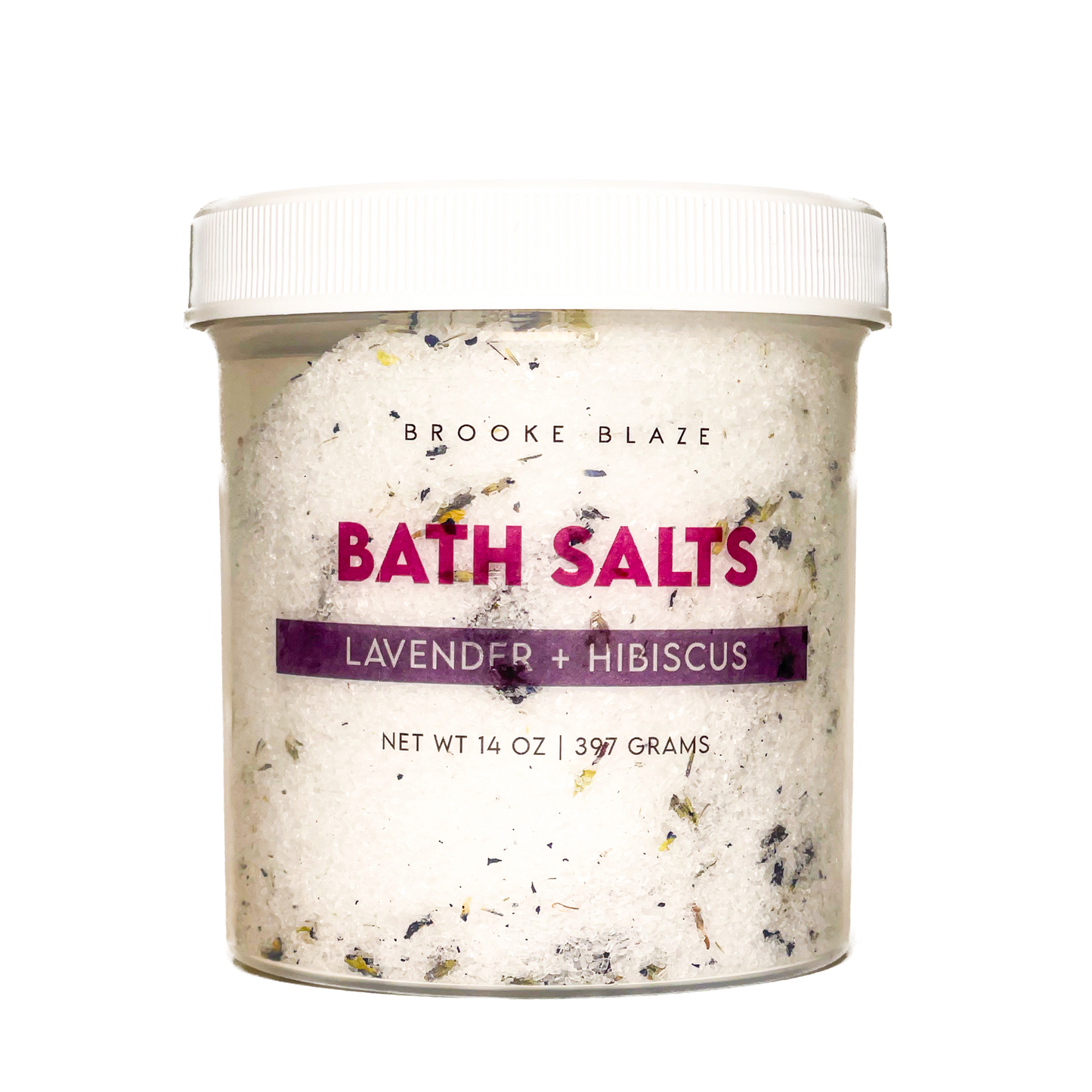 Bath Salts, Lavender + Hibiscus