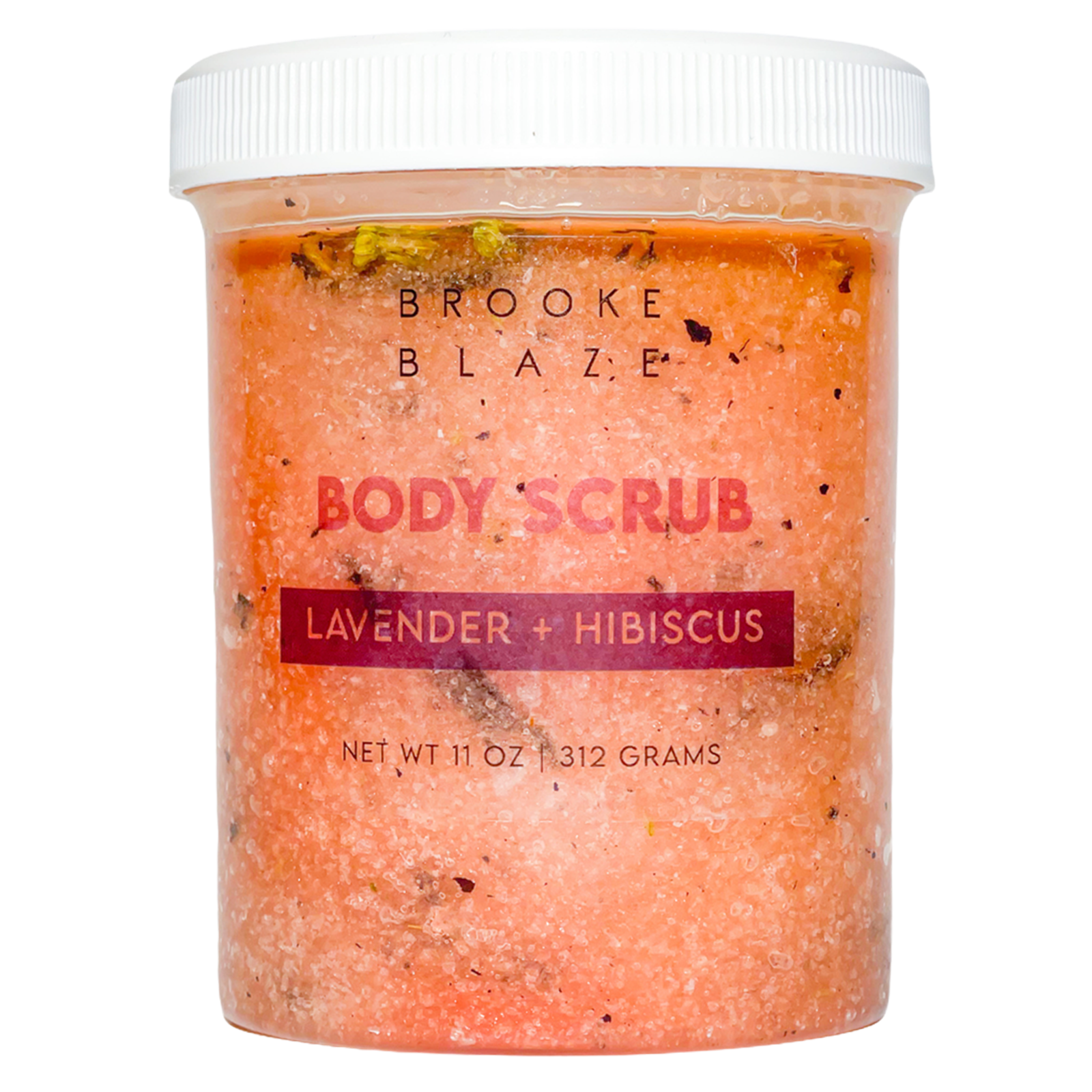 Body-Scrub-Lavender-Hibiscus-11-oz Lavender + Hibiscus, Body Scrub