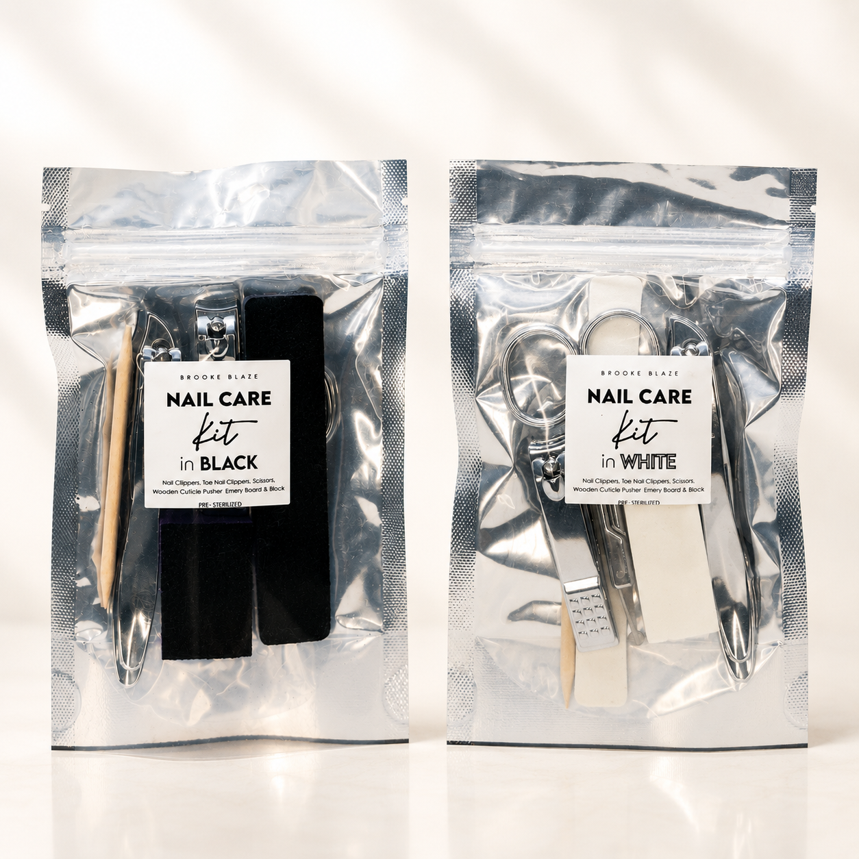 nail care kit black white nail care kit black white